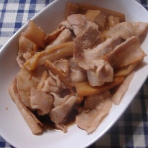 職人飯　ﾒﾝﾏと豚肉の炒め物